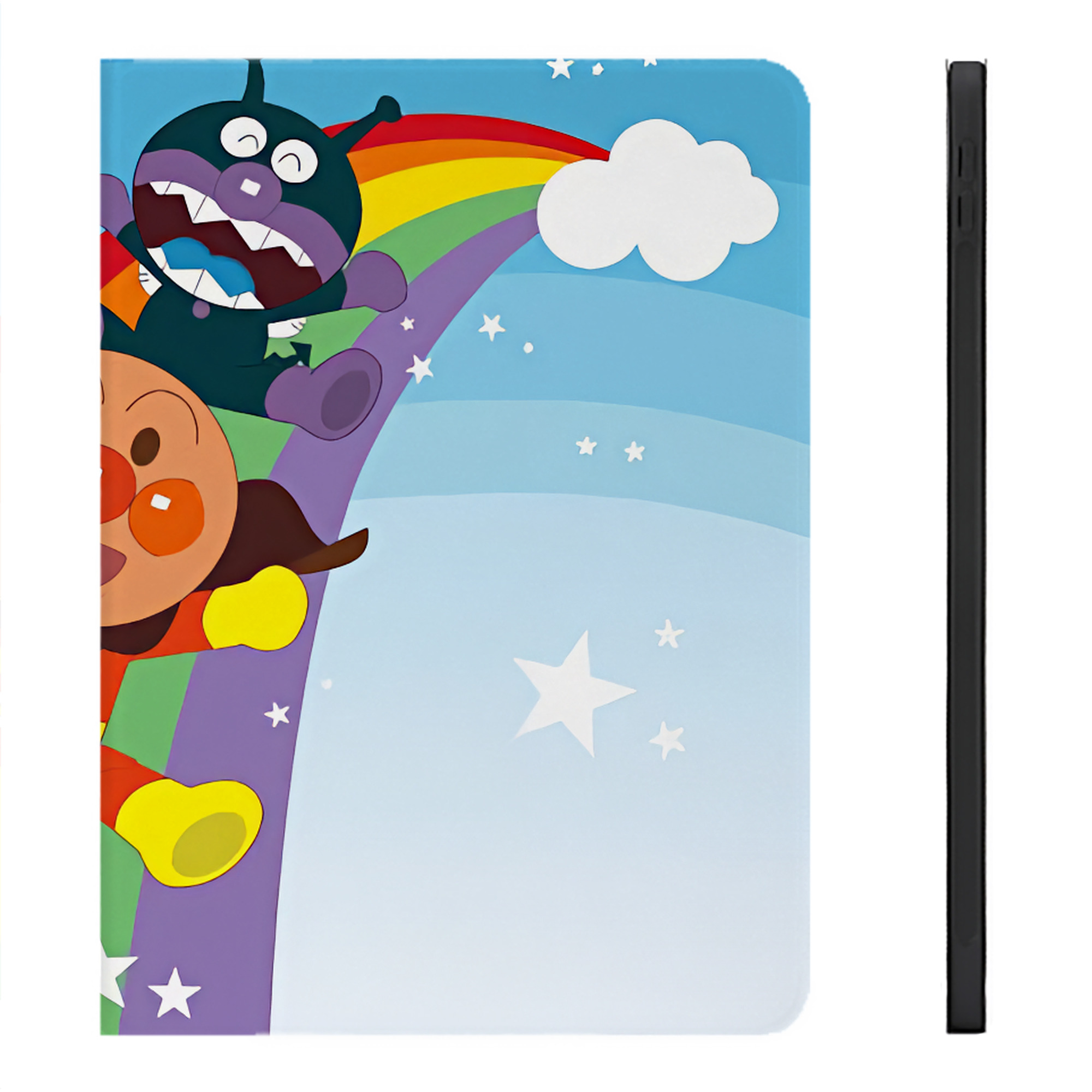 （画像用） アンパンマン Anpanman IPadケース ペンホルダー付き ブックスタイルデザイン